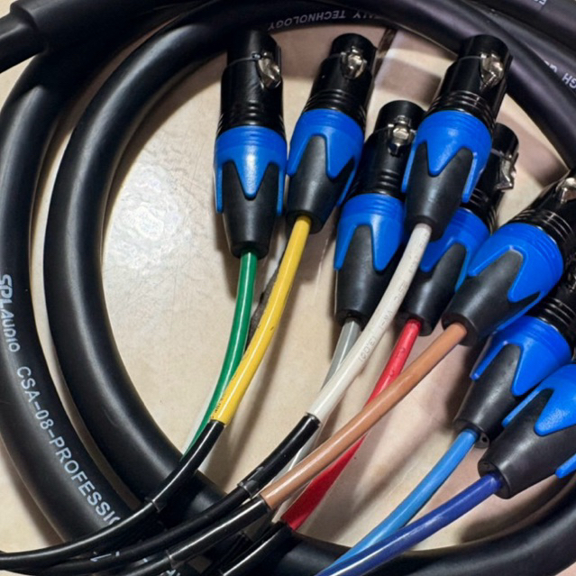 Kabel Snake isi 8 Chanel Kabel Snake 8ch komplit dengan Jack male dan female kabel Spl