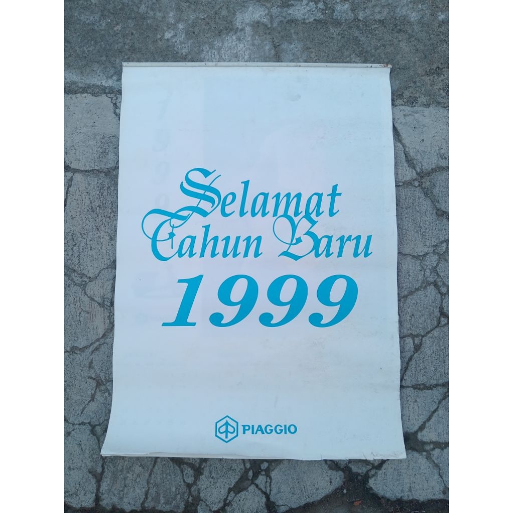 kalender piaggio vespa tahun 1999 original NOS