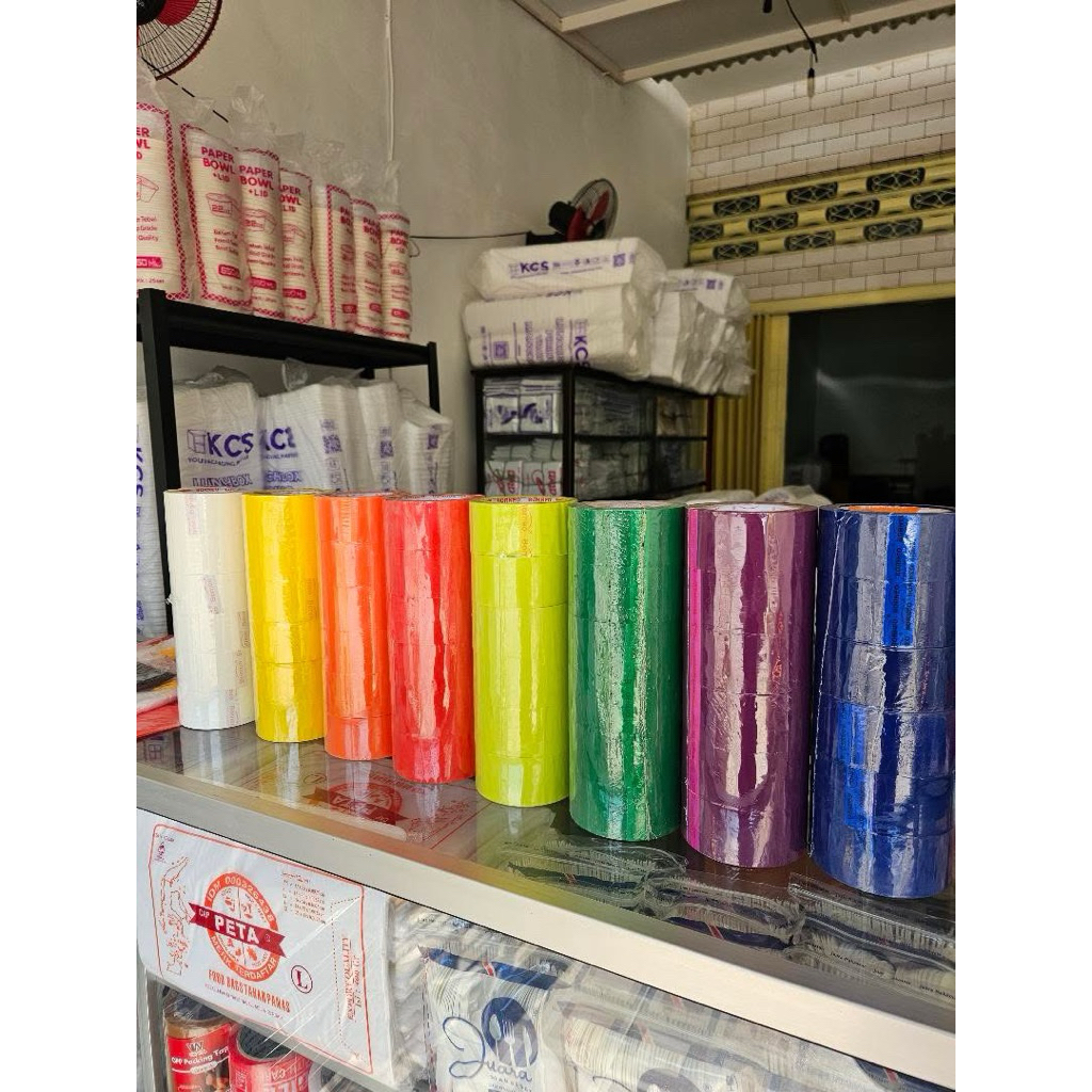 LAKBAN SELOTIP WARNA WARNI