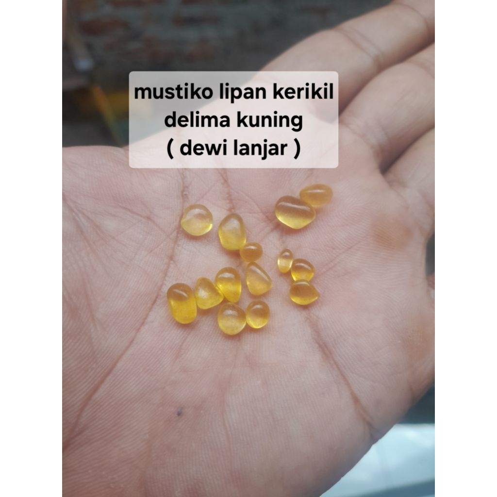 batu akik kerikil mini delima kuning