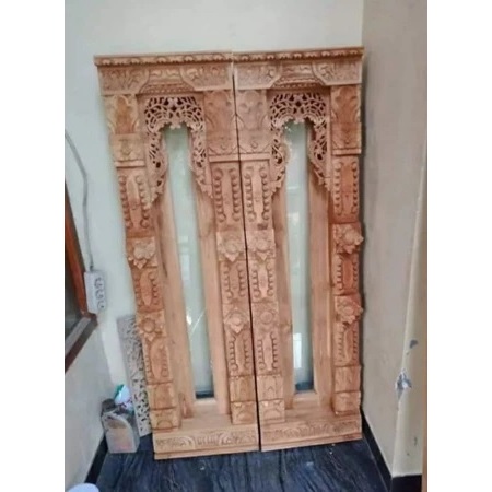 Jendela Gebyok Jepara pintu angkul Bali / pintu ukir khas bali Kayu Jati Pilihan