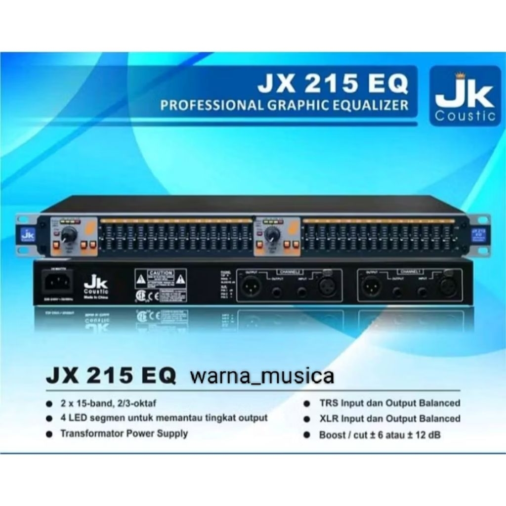 equalizer Jk Coustik jx215 EQ Jk Coustic audio