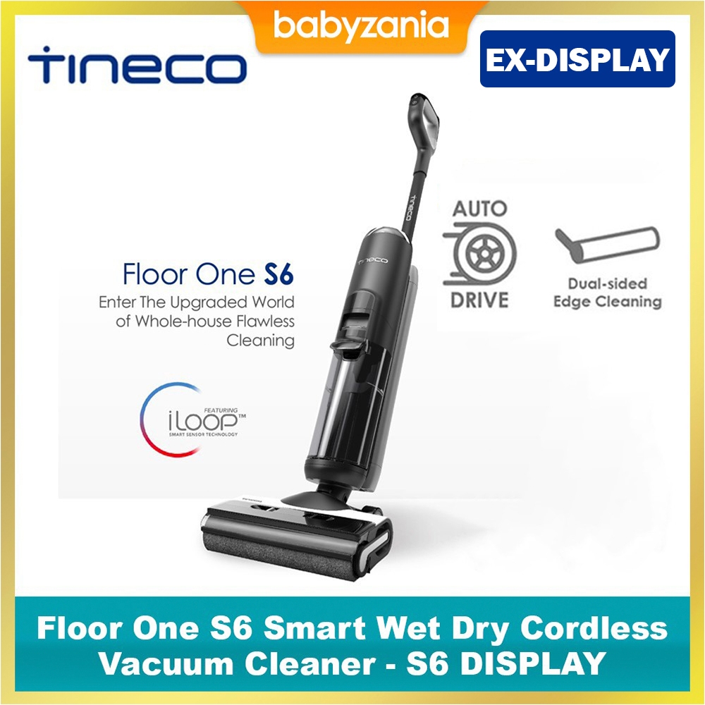 Tineco Floor One S6 Smart Wet Dry Cordless Vacuum Cleaner - S6 EX DISPLAY