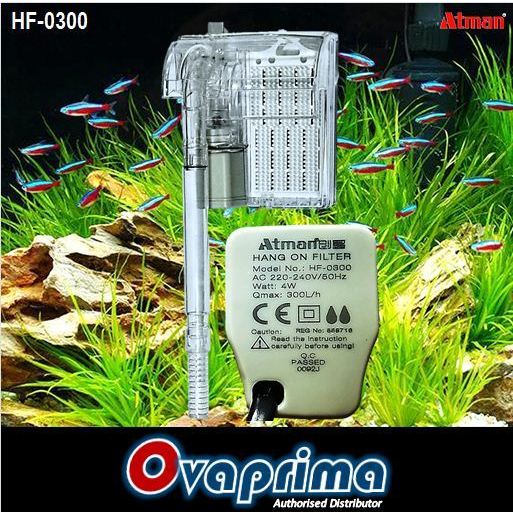 Atman HF0300 Filter Gantung Aquarium/Aquascape Hang-on Filter HF-0300