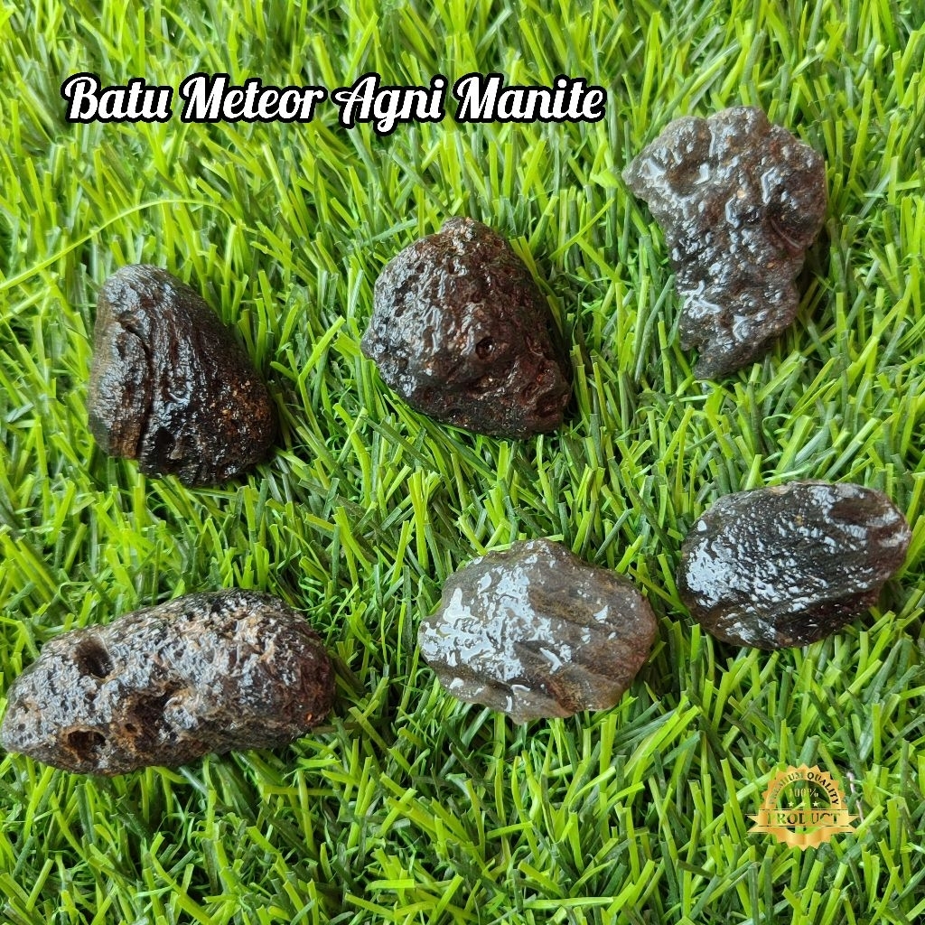 Bahan Batu Meteor Agni Manite Asli Natural / Bongkahan Batu Meteor Agni Manite / Lempengan Batu Mete