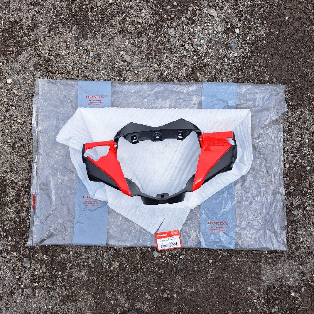 Cover batok depan cover totok depan honda supra x 125 batman merah hitam Cover Handle FR WN R Supra 