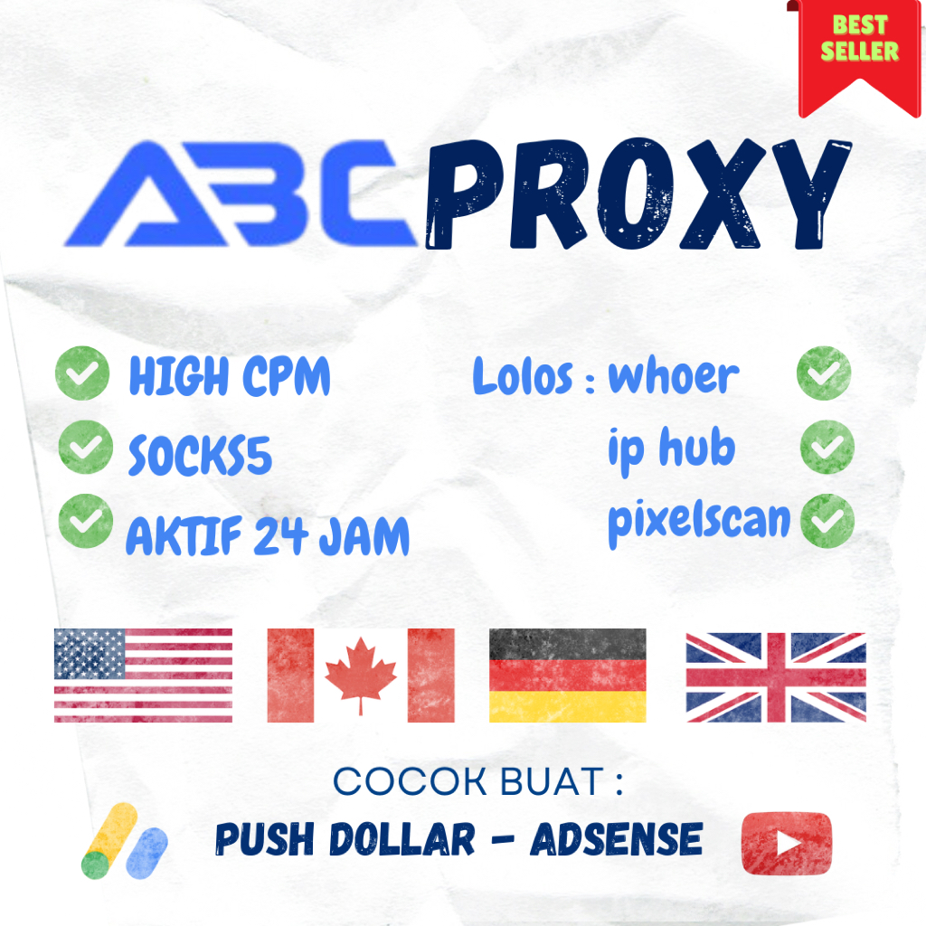 Premium Proxy Residential ABC S5 Proxy 50 IP Socks5