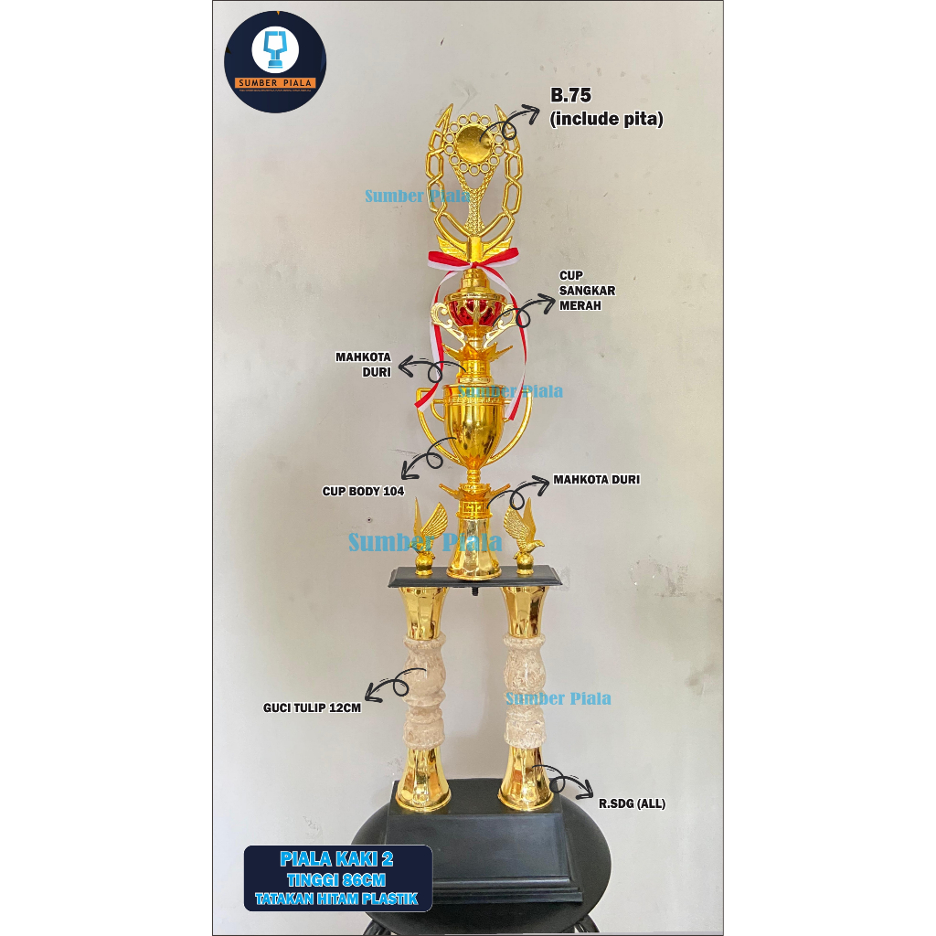 PIALA KAKI 2 / PIALA KEJUARAAN UMUM MEWAH PITA