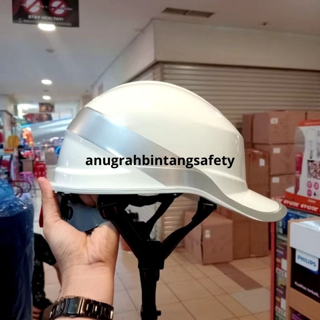 Helm Safety Proyek MSA Lokal - Helm Safety MSA Basball ABS Warna Putih