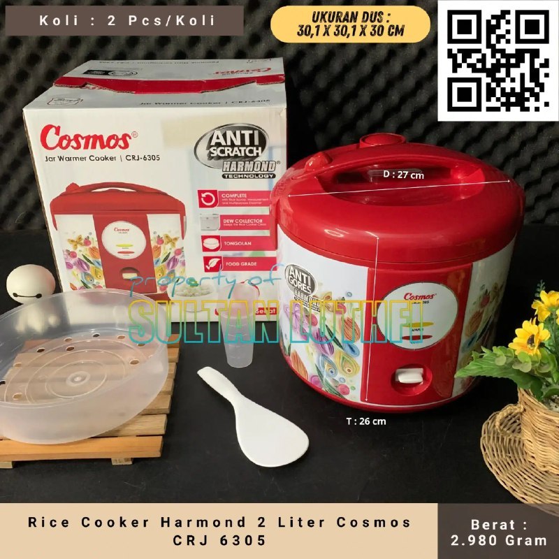 Rice Cooker Harmond 2 Liter Cosmos CRJ 6305