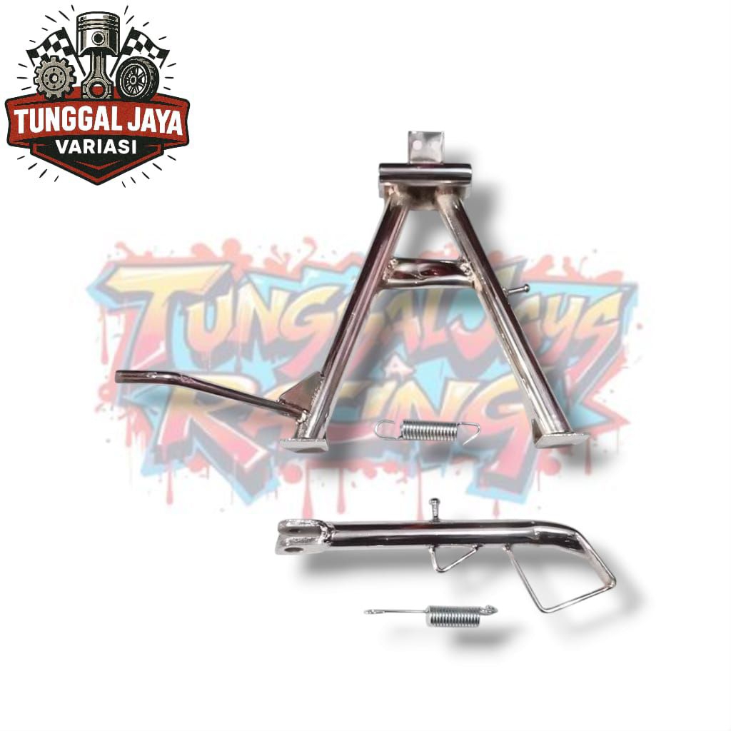 Standar Set Tengah Samping Suzuki Satria Fu Jagang Jagrak Satria FU Chrome Croom High Quality