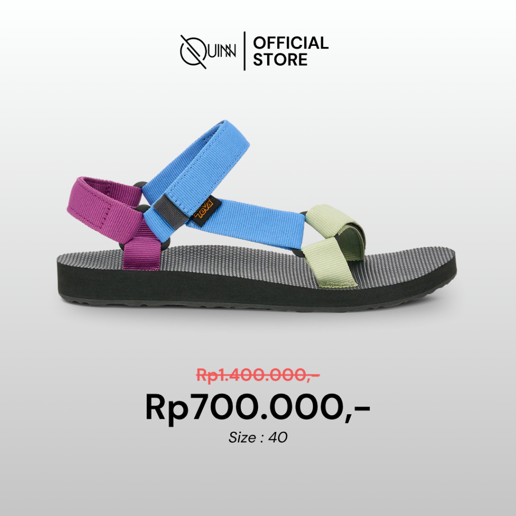 Teva Sandals Women Black Glow Multicolor / Sendal Gunung Wanita