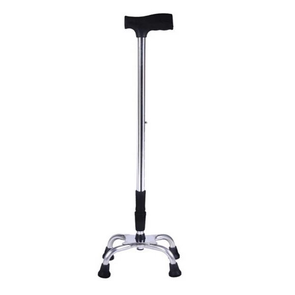 TONGKAT 4KAKI/1KAKI/ALAT BANTU JALAN/TONGKAT MANUAL/STAINLESS/KETINGGIAN BISA DI ATUR/ANTI SLIP/TONG