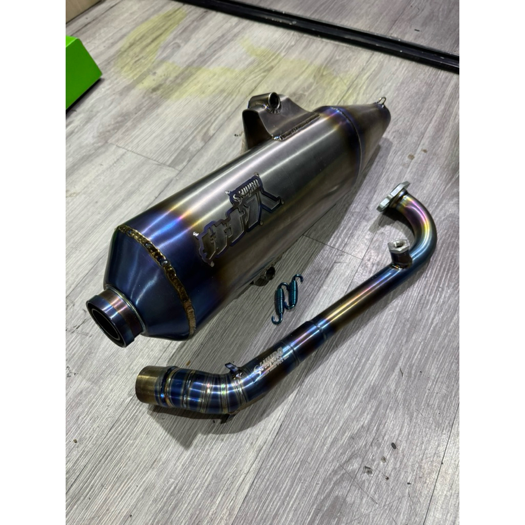 knalpot shijiro T1 full titanium honda stylo160 pcx160 vario160