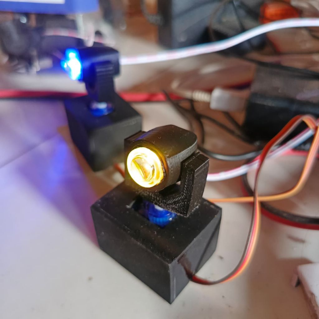 beam miniatur bergerak 5volt fullset tinggal colok untuk sound miniatur /pcs