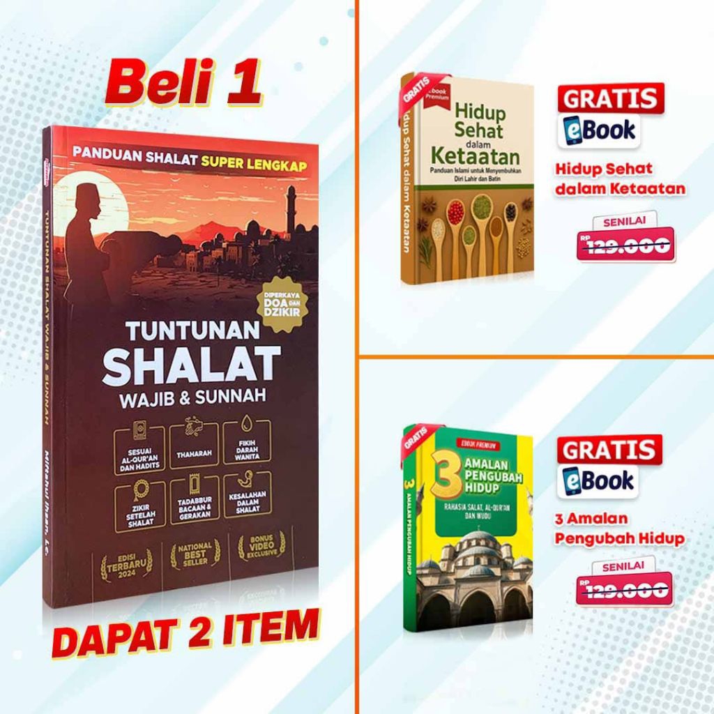 Buku Tuntunan Sholat || Tuntunan Shalat Karya Miftahul Ihsan Original || Aliqa || Bonus Ebook