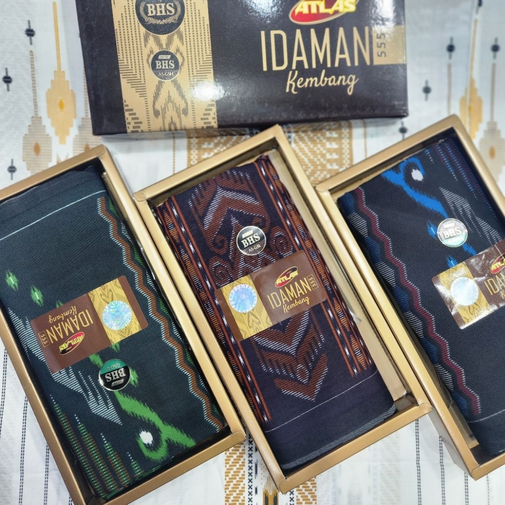 Sarung Atlas Idaman Harmoni / Atlas Idaman Kembang Motif BHS