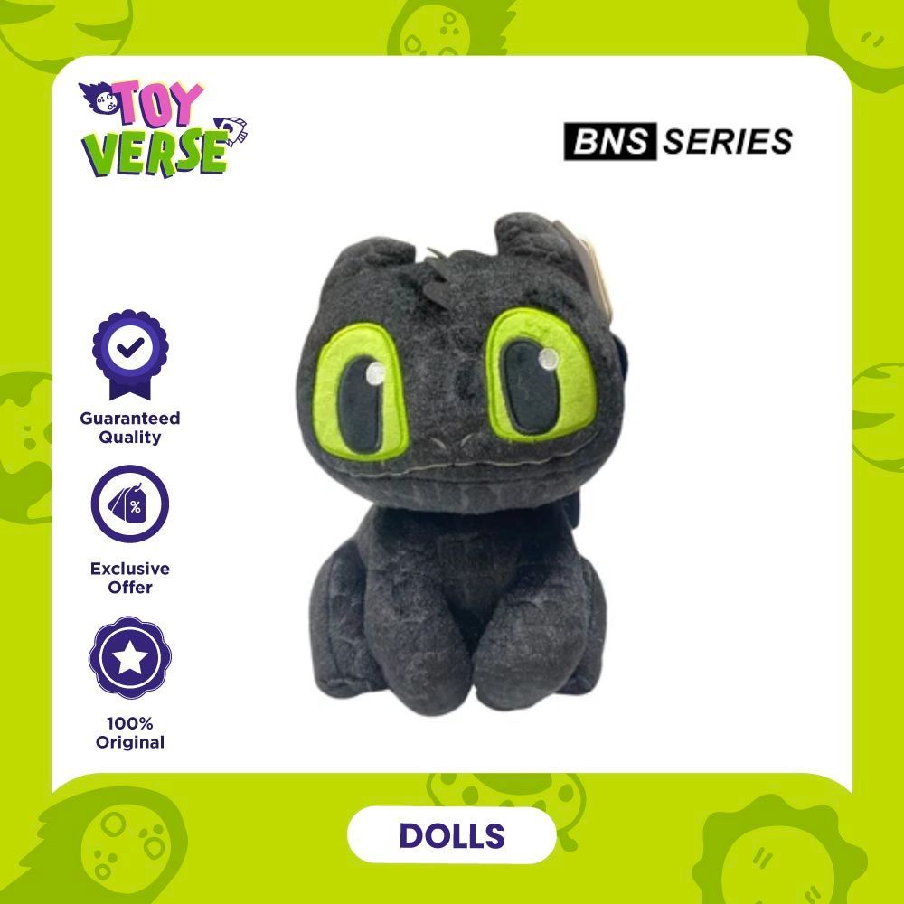 Gramedia Toyverse - BNS Series Huarong Cute Doll How To Train Your Dragon Night Fury