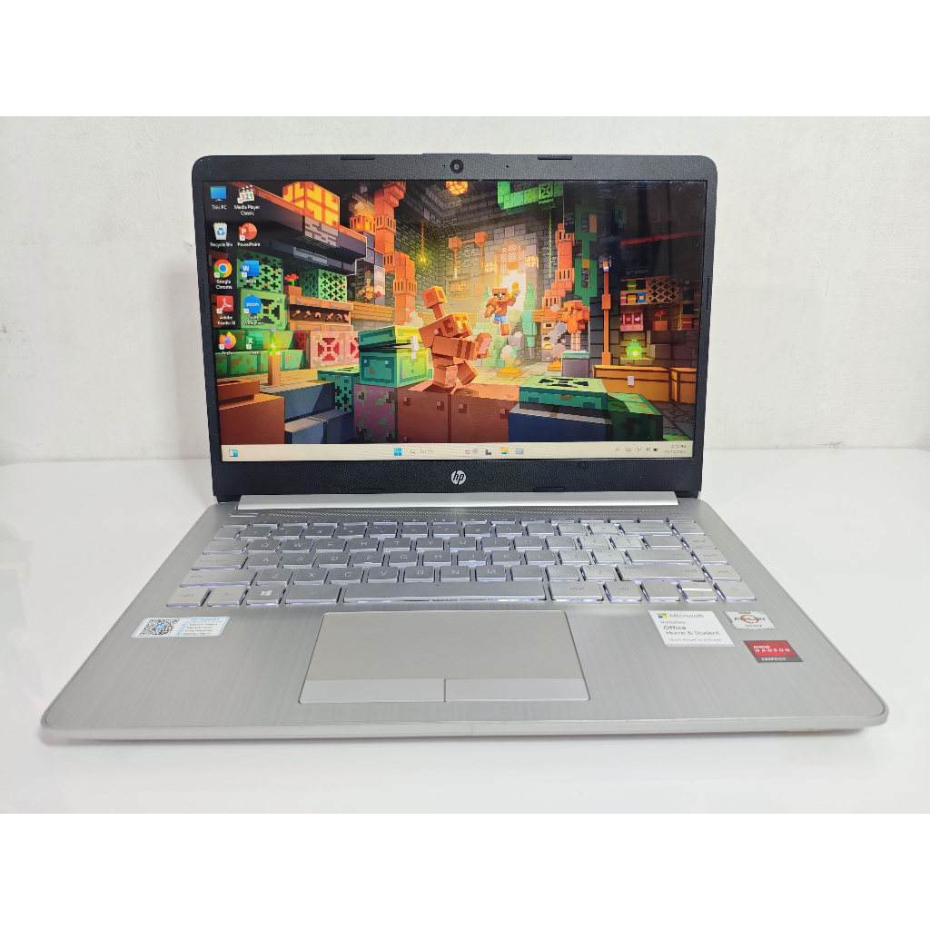 Laptop KANTOR HP 14s-DK1524AU / AMD Athlon Silver 3050U / Ram 8GB / SSD 256GB NVMe / Radeon Graphics