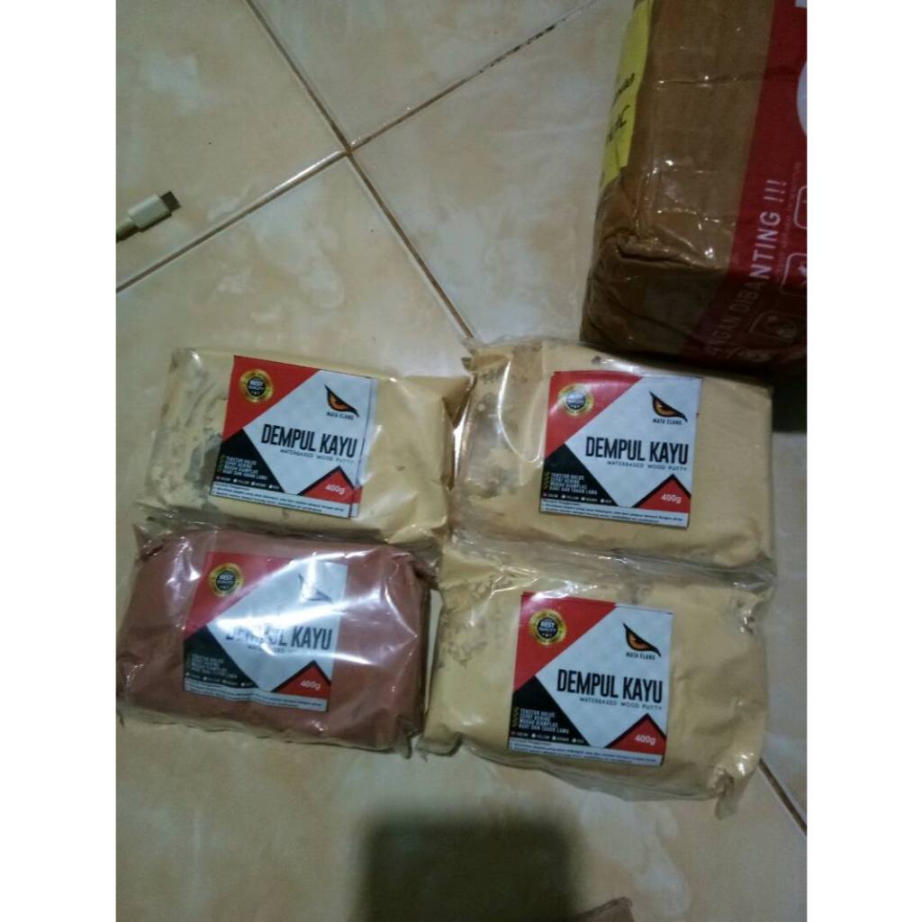 ⭐SALE⭐ Dempul KAYU Mata Elang || Bedak Kayu Instan Siap Pakai || Dempul Kayu Mata Elang 400g Based W