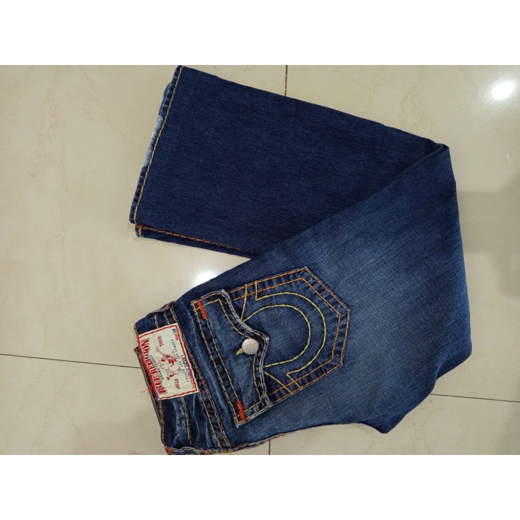 celana jeans TRUE RELIGION section BILLY SUPER T size 33