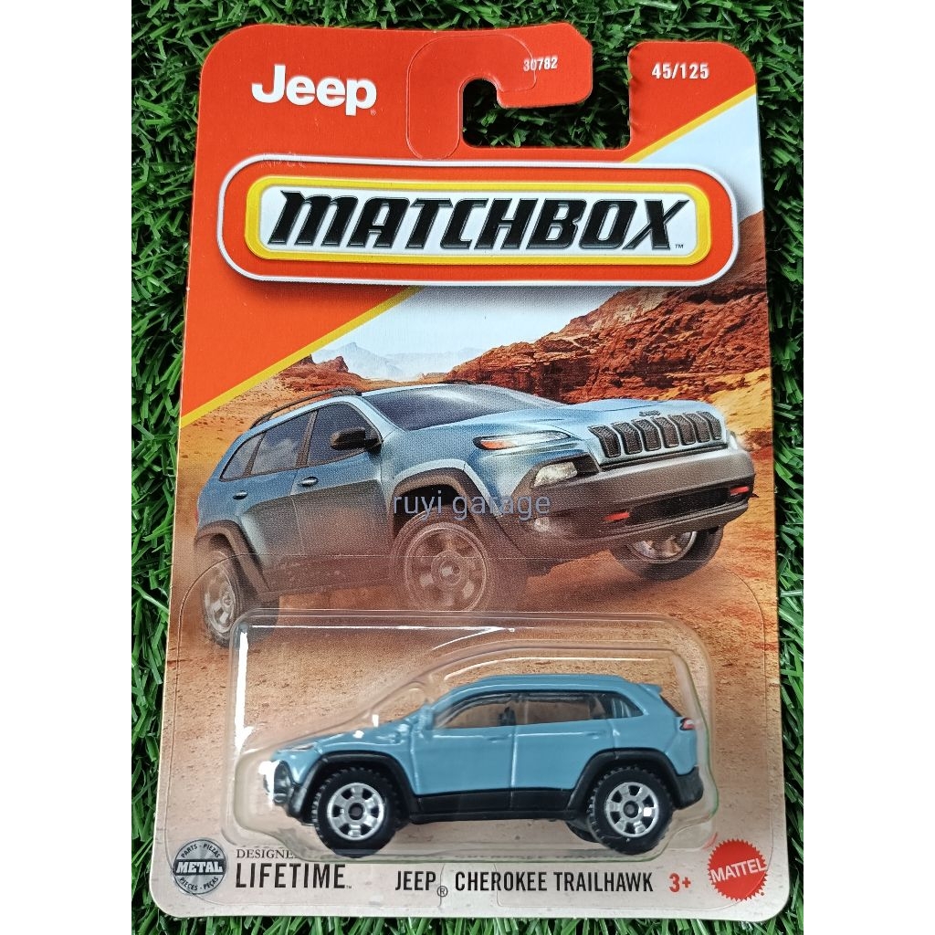 MATCHBOX JEEP CHEROKEE TRAILHAWK BIRU KEABUAN