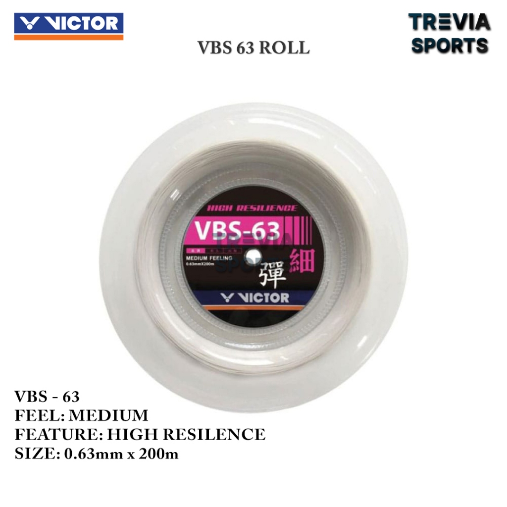 Senar Badminton VICTOR VBS 63 ROLL / VBS 63 ORIGINAL