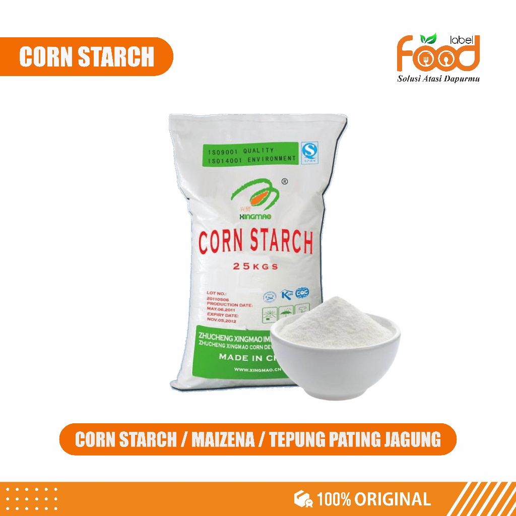TOP BRAND - Tepung Maizena - Corn Starch XingMao 25kg