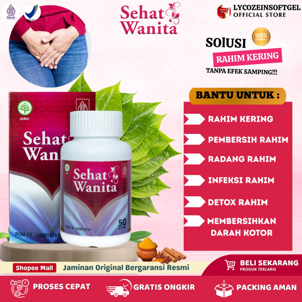 Rahim Kering Detox Rahim Lancar Haid Gurah Miss V pelancaran menstruasi