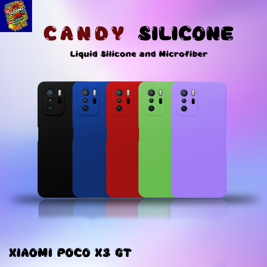 [ CUCI GUDANG ] Case Hp Xiaomi Poco X3 GT Candy Case Softcase MICROFIBER Casing