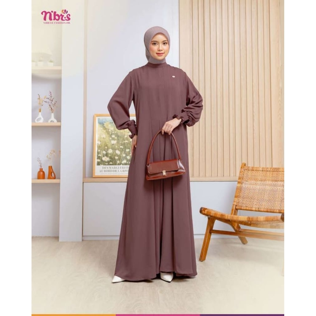 SELARAS 013 A GAMIS NIBRAS POLOS SIMPEL ELEGAN PREMIUM