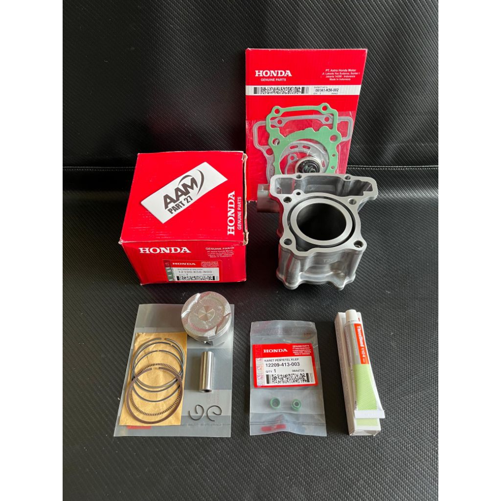 Blok seher komplit K56 Topset Lem Honda CB 150R NEW-LED/CBR 150 LED/Sonic 150R ORi lokal