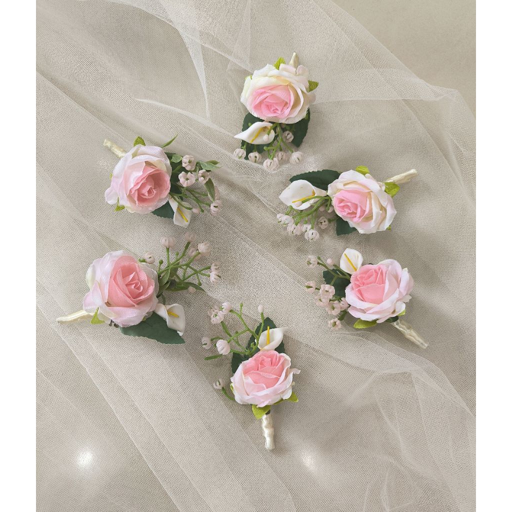 korsase jas pengantin /pin bunga / bunga dada / boutonniere