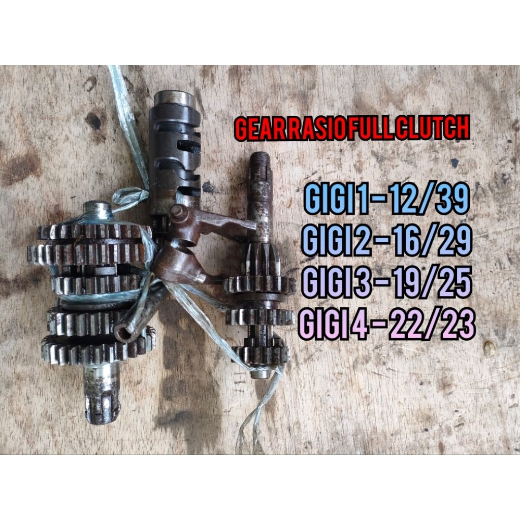 GEAR SET RASIO YAMAHA F1ZR FULL CLUTCH