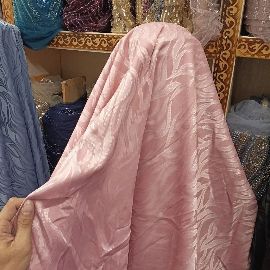 Kain/bahan jaguar emboss premium/ bahan jaguard emboss import