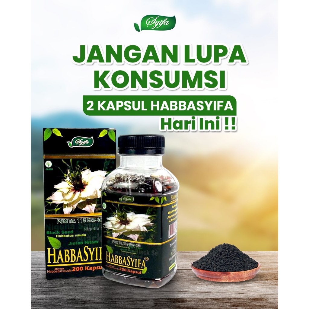 Habbatusauda Habbasyifa Minyak 200 Kapsul Minyak Habatussauda / Habbasyifa