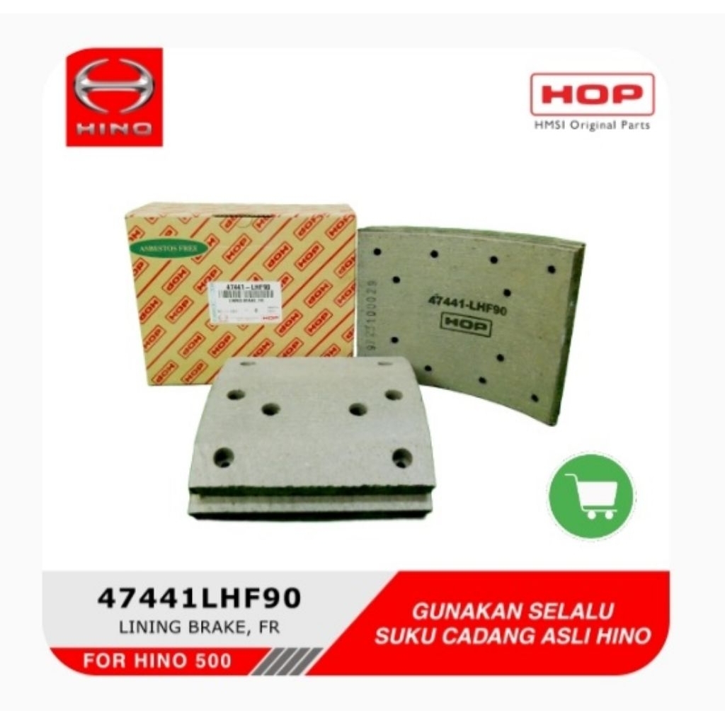 Kampas Rem Depan HINO Bus RK260, RK8JSKA Orginal HOP