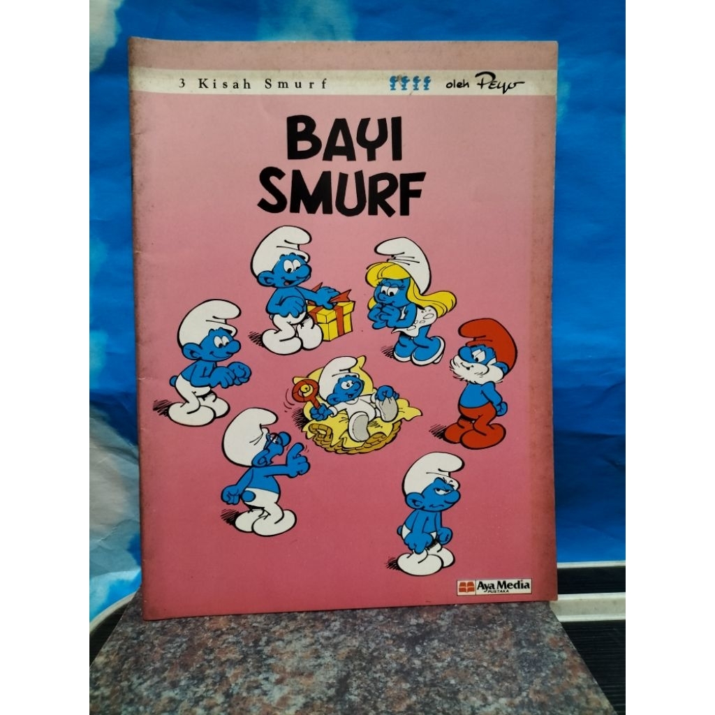 BUKU BEKAS 3 KISAH SMURF BAYI SMURF OLEH PEYO