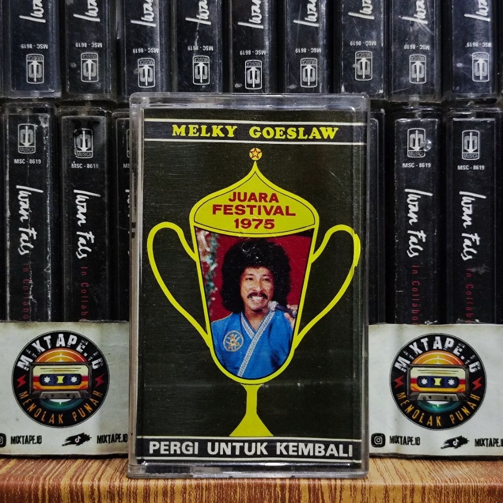 Kaset - Melky Goeslaw - Pergi Untuk Kembali - Juara Festival 1975 - Radio Tape - Kaset Pita - Radio 