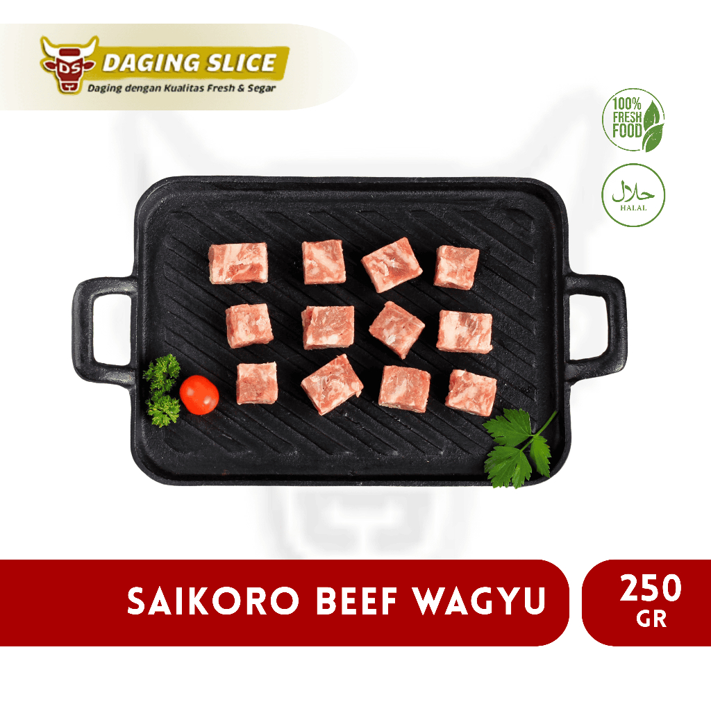 Saikoro Wagyu Beef 250gr Meltique Cubes Premium Bandung