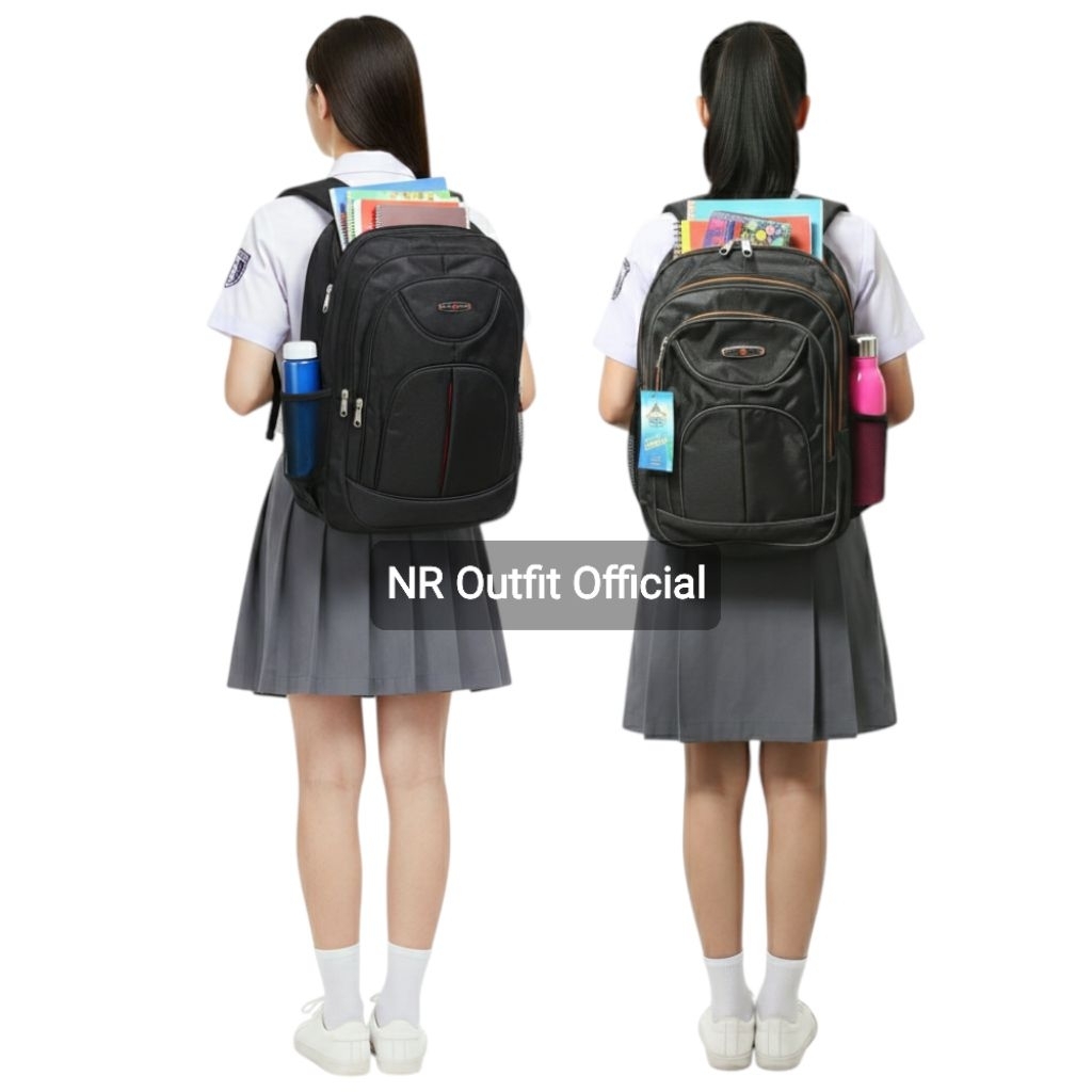 Ransel Laptop Pollo King Paris Tas Sekolah Dewasa Kantor Pria Wanita