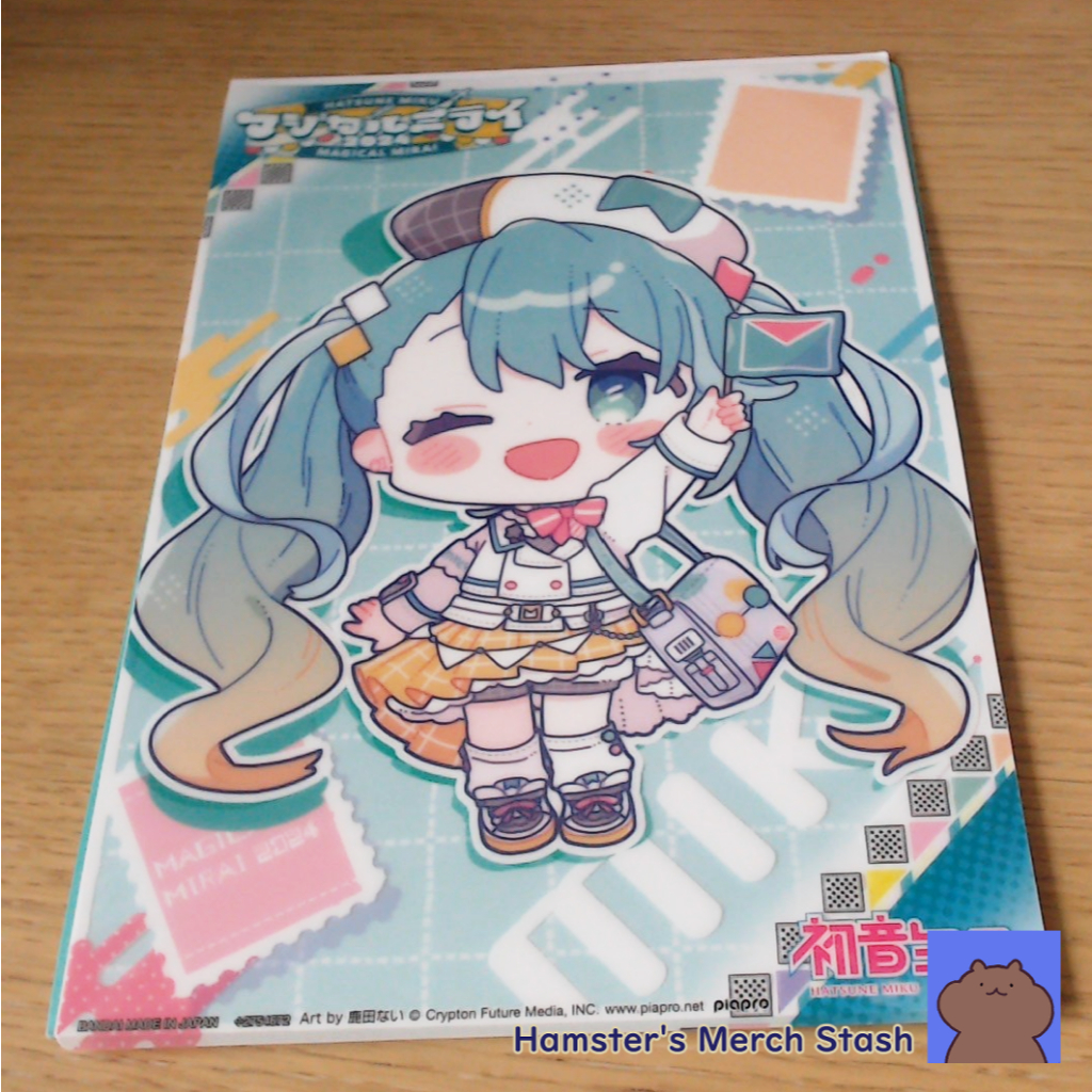 MAGICAL MIRAI 2024 Clear Visual Poster FLAT GASHAPON Miku [Design Type J]