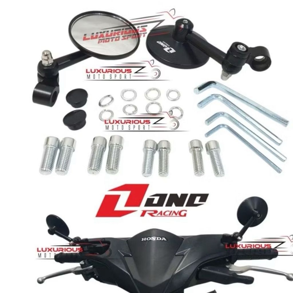 Spion Bulat Classic Universal One Racing Spion bulat type retro spion bar end bulat spion Jalu bulat