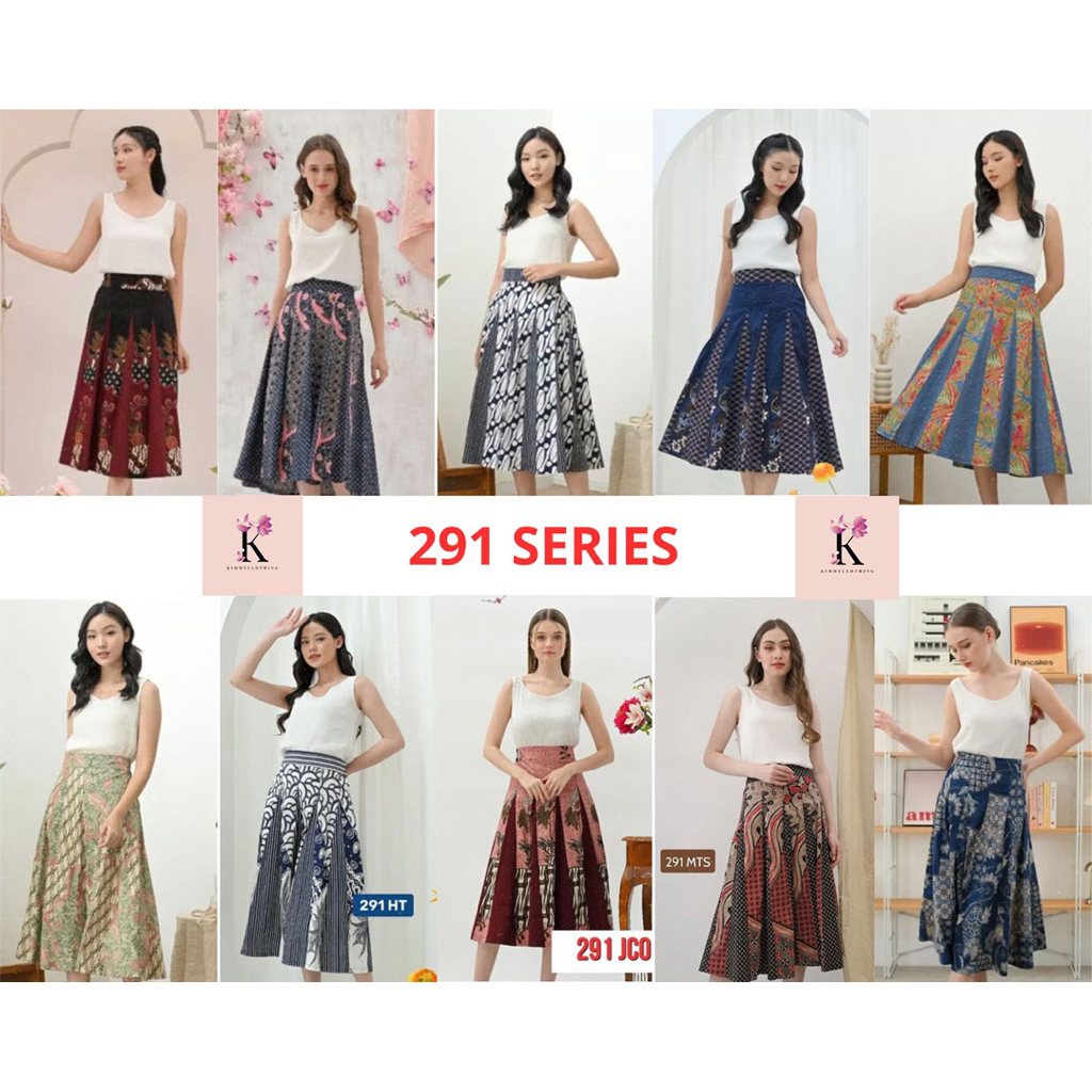 ROK BATIK 291 SERIES- ROK BATIK MIDI-ROK PAYUNG-ONE SET BATIK