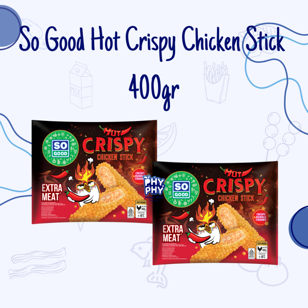 So Good Hot Crispy Chicken Stick 400 gr | Chicken Nugget | Nugget Stick | Nugget Spicy