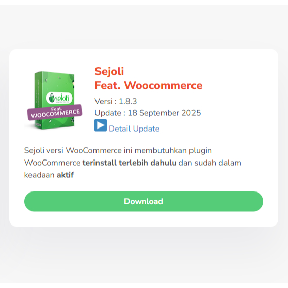 SEJOLI WOOCOMMERCE PLUGIN | SEJOLI VERSI ADDON WOOCOMMERCE | SEJOWOO
