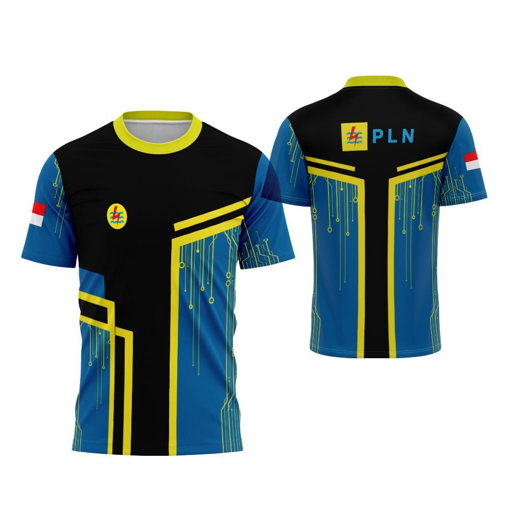 KAOS BAJU PRIA PLN LISTRIK INDONESIA SUBLIME KEREN
