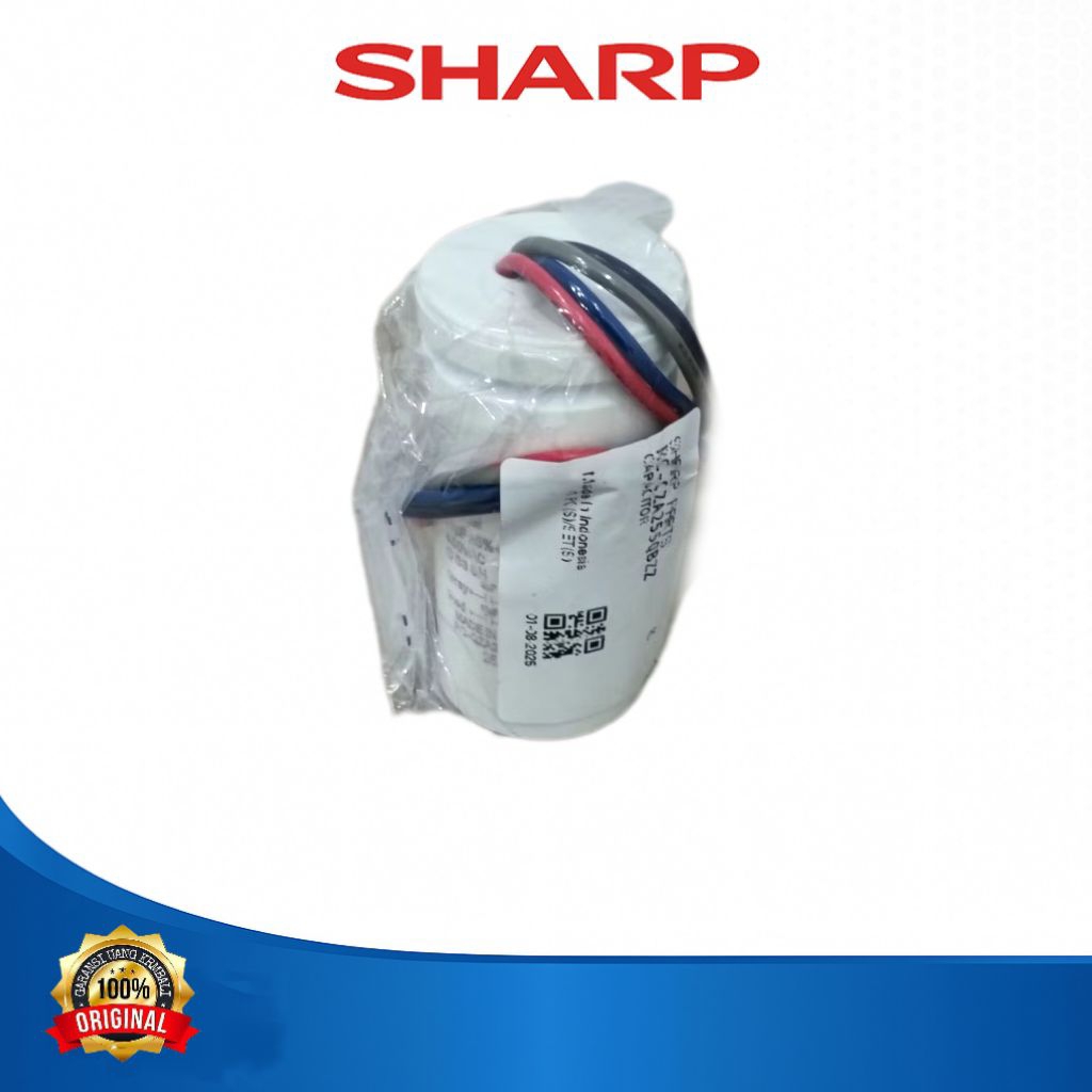 kapasitor 11uf+3uf mesin cuci sharp 2 tabung 6-10kg original