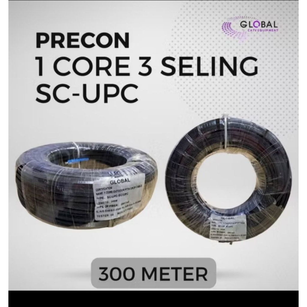 Kabel fo precon 300m siap pakai