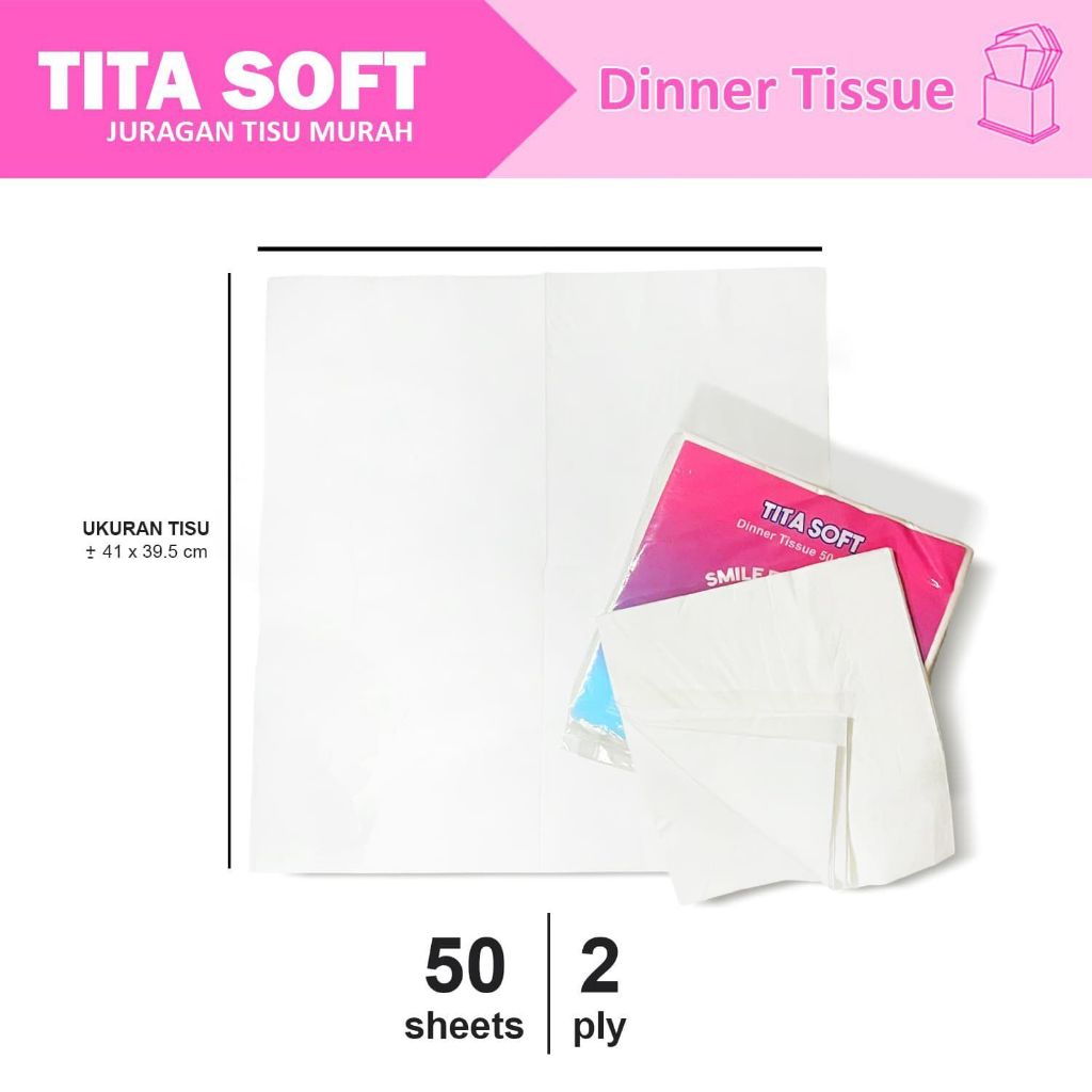 Tisu makan titasoft - ukuran jumbo - tisu napkin dinner untuk hotel